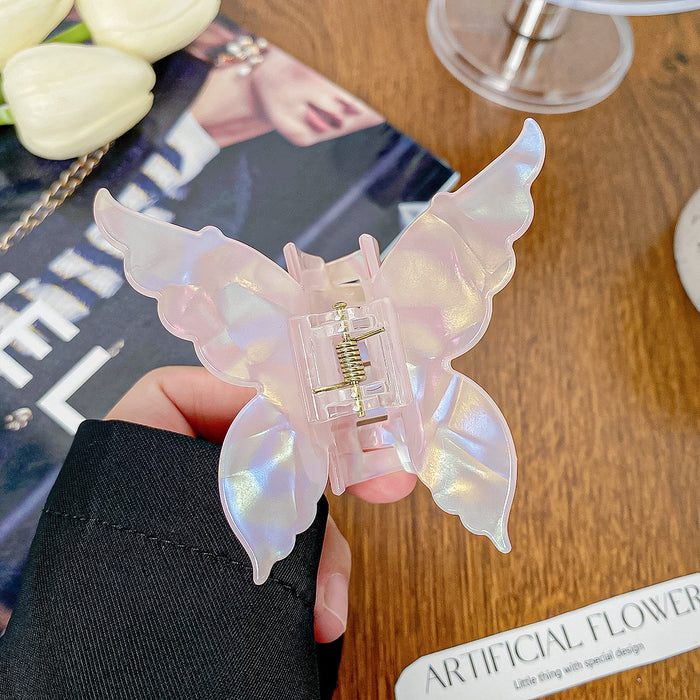 Wholesale Holographic Mermaid Hair Claw Clip Large PVC Women' s Hair Styling Accessory