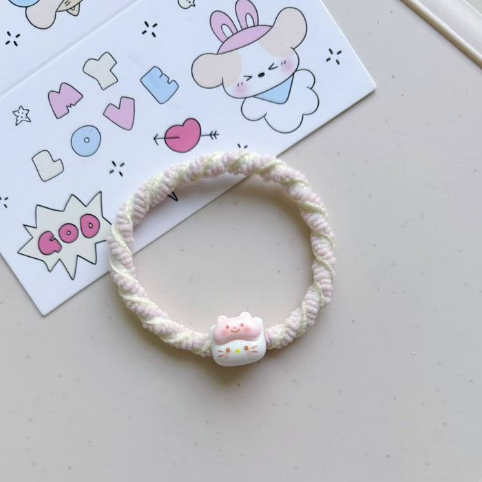 Wholesale Rubber Band Resin Headline Katie Hair Ring Couple Hair Accessories