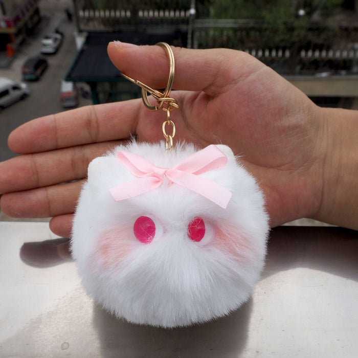 Wholesale Cute Plush Cat Ball Elf Cat Pendant Cute Style Girl Keychain Bag Hanging New Key Chain