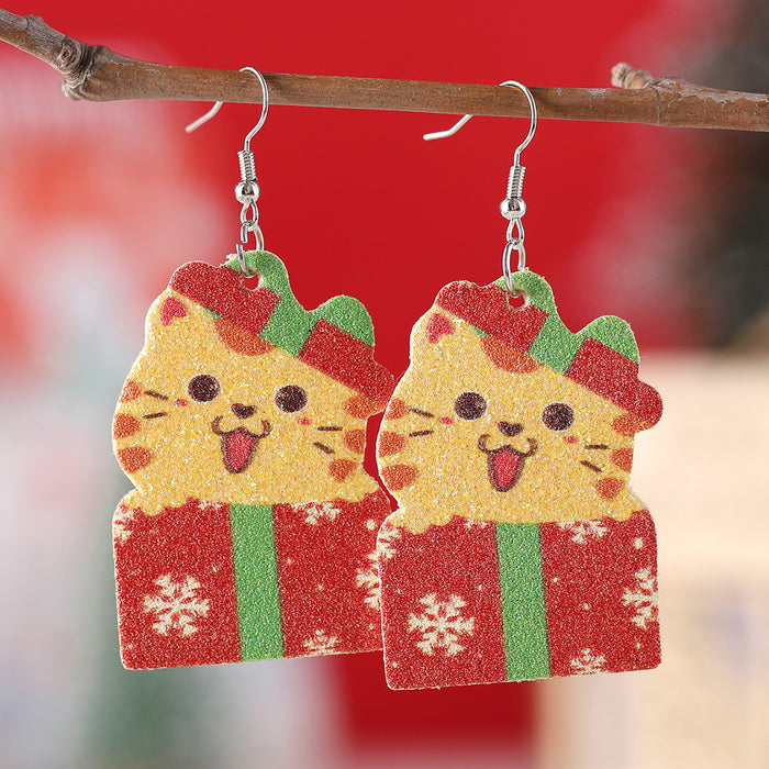 Wholesale Christmas Glitter Earrings JDC-ES-ChuLian013