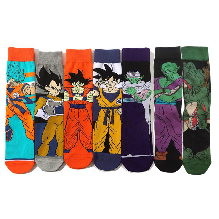 Wholesale men's Dragon Ball cotton long tube tide socks women's animation socks animation men's socks