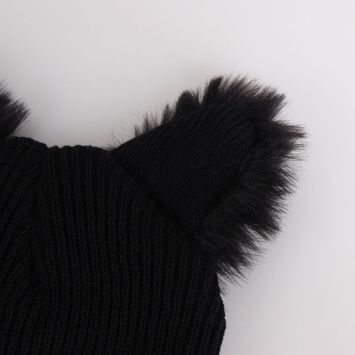 Wholesale Autumn and Winter New Cat Ears Knitted Wool Hat JDC-FH-PeiN021