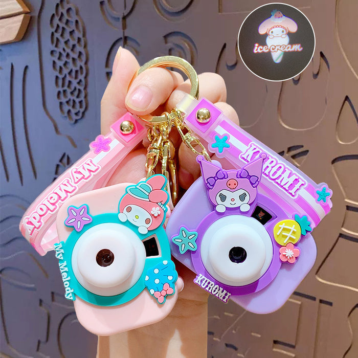 Wholesale   Cartoon Projection Camera Keychain  Car Bag Keychain Pendant Small Gift