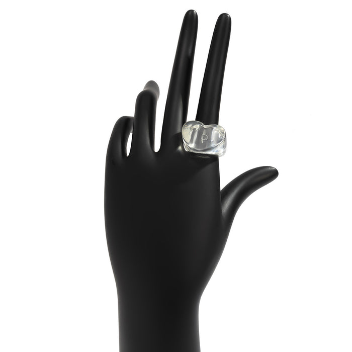 Wholesale  Heart-shaped Candy-colored Wide-brimmed Finger Ring