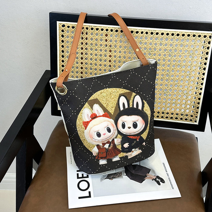 Wholesale Cartoon Trendy Shoulder Bag Cute and Exquisite Pendant Printed Crossbody Bag