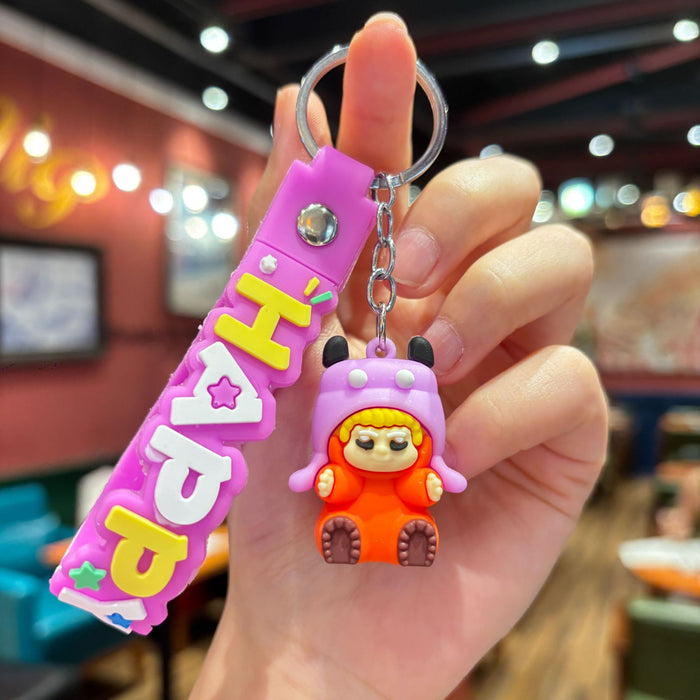 Wholesale Keychain cute disguise l Bubu doll keychain doll student backpack pendant