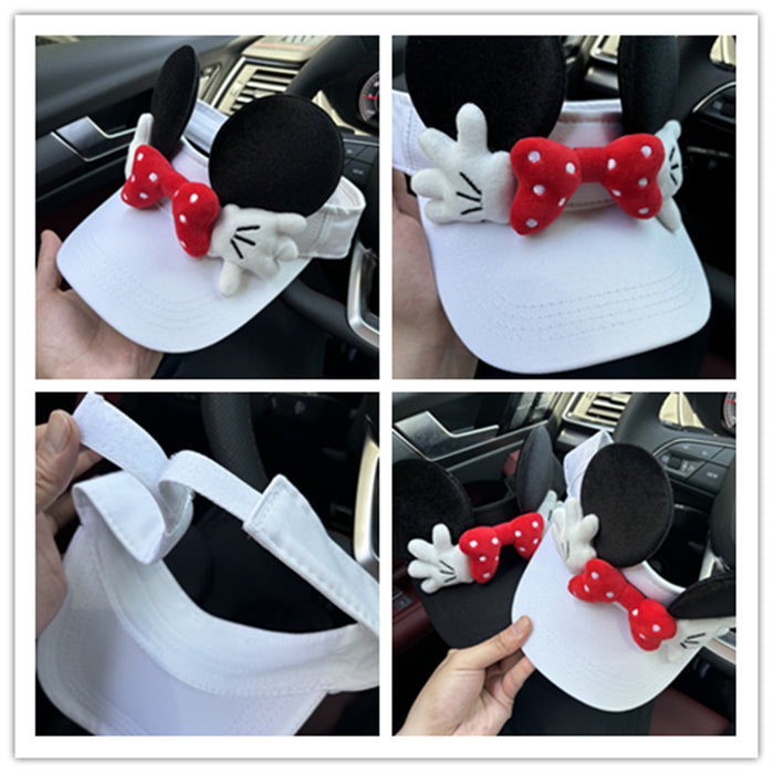 Wholesale Cute cartoon sunshade hat without top, breathable sunshade hat