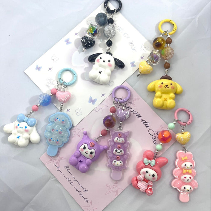 Wholesale Cartoon keychain doll Christmas blind box accessories school bag pendant gift