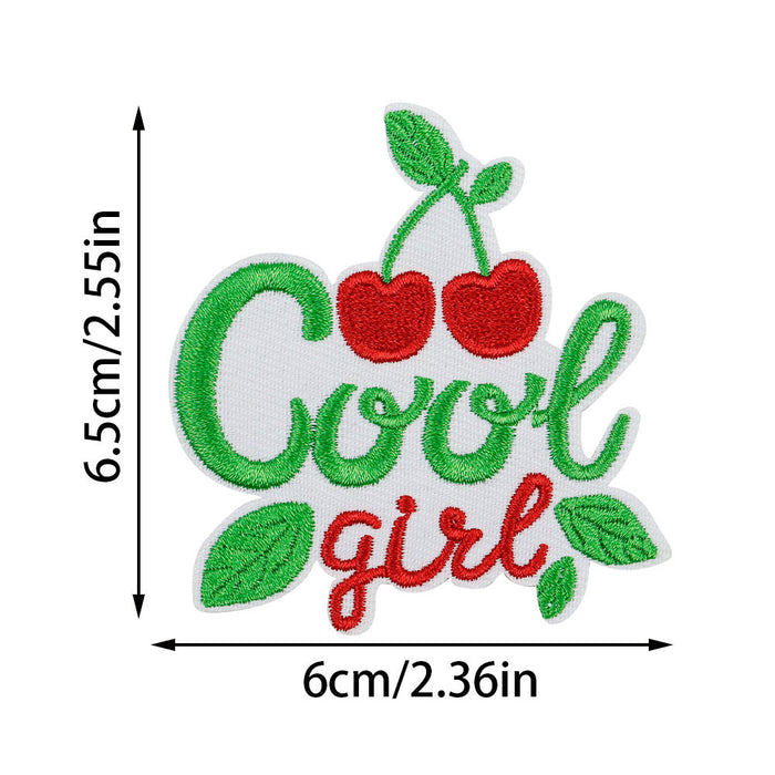 Wholesale  Cherry Embroidered Cloth DIY Patches