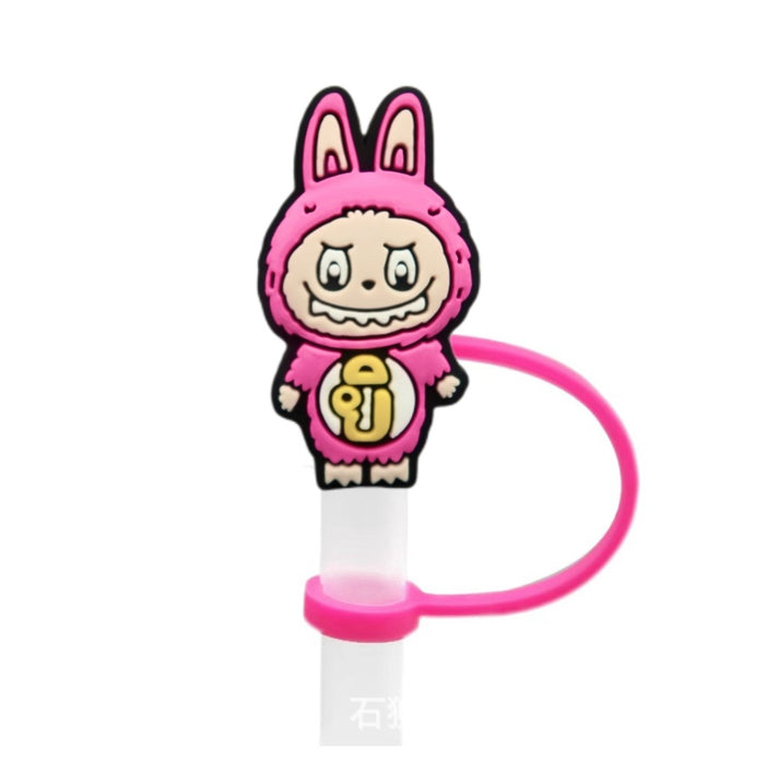 Wholesale 10pcs silicone suction pipe large diameter cartoon cute dust plug