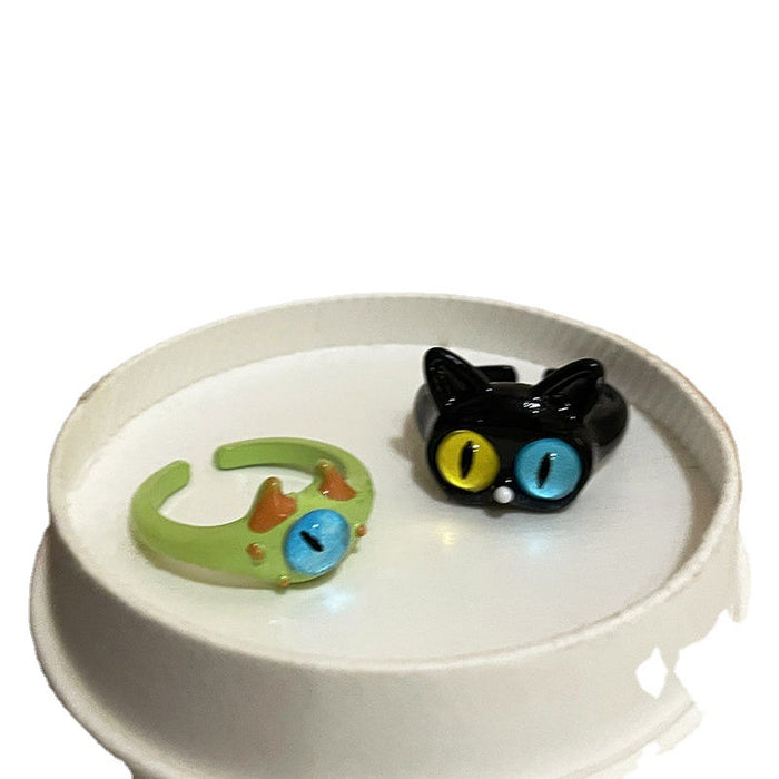 Wholesale Funny ring, niche design, fashionable and personalized ring