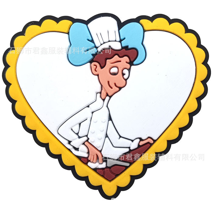 Wholesale 50pcs Buckle  Pvc Soft Glue DIY Accessories Shoes Charms