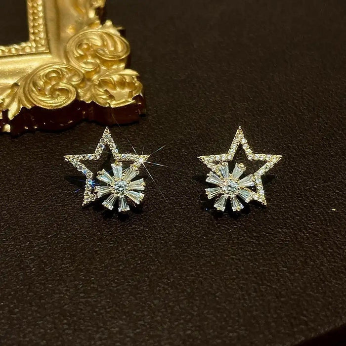 Wholesale Rotating windmill alloy earrings