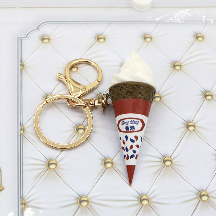 Wholesale Simulated  Ice Cream Keychain