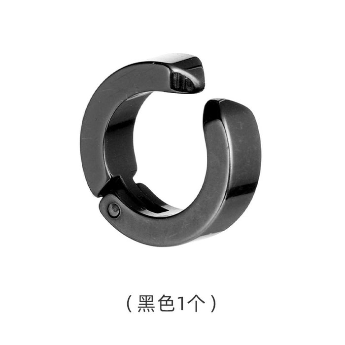 Wholesale No ear holes, titanium steel ear clips that do not fade, male ear bone clips, female versatile, high-end, simple, trendy ear hole earrings