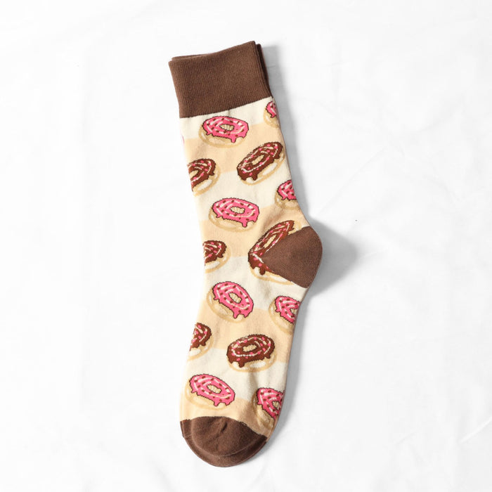 Wholesale Trendy socks, men's socks, donuts, women's socks, midsole, fashionable socks