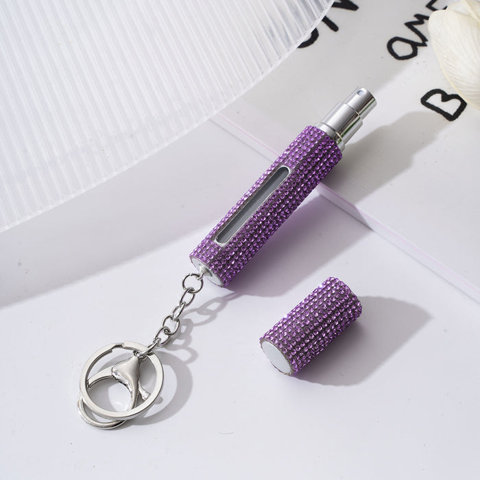 Wholesale Plastic Diamond Perfume Bottle Keychain JDC-KC-ZY026