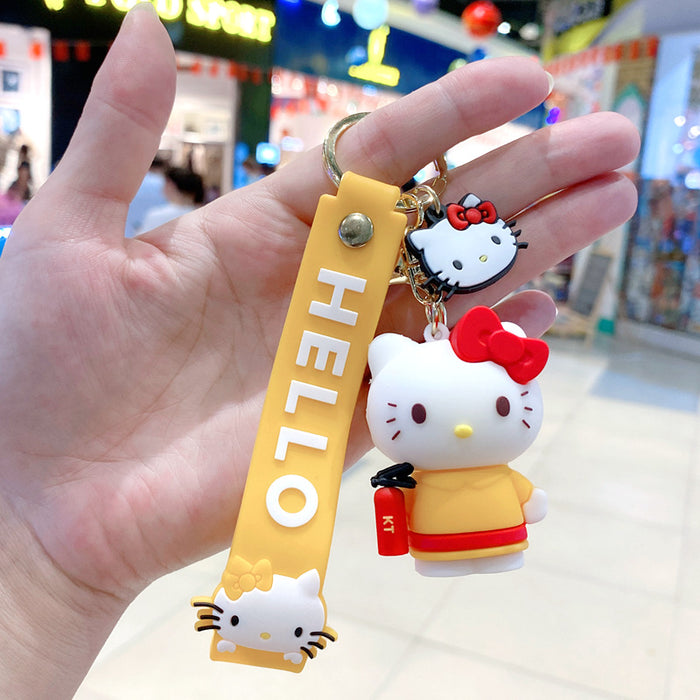 Wholesale Creative keychain cartoon car keychain book bag decoration