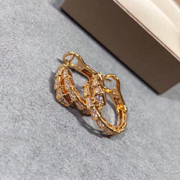 Wholesale Water drill snake bone ear ring