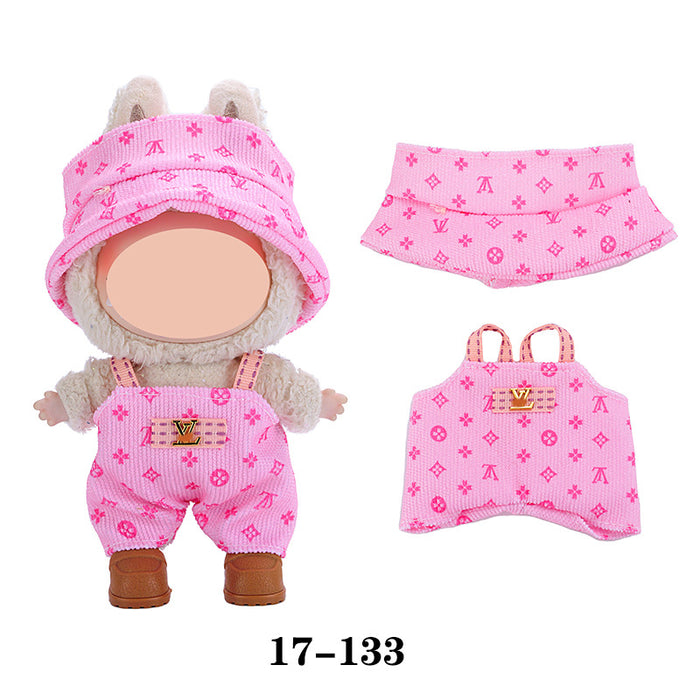 Wholesale 10pcs/set Doll clothes vinyl plush doll can be worn to replace clothes