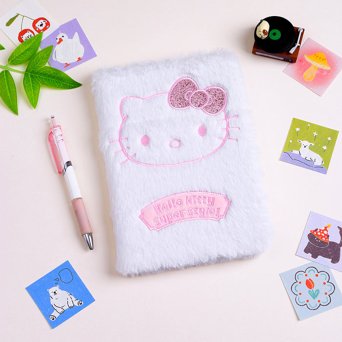 Wholesale Cartoon Candy-Colored Cat Plush Notebook