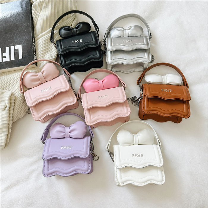 Wholesale Girl's Bag Children's Crossbody Bag Cute Bow Girl's Shoulder Bag  Coin Purse