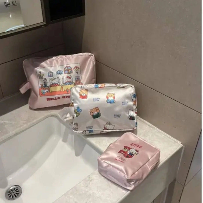 Wholesale Large-Capacity Cartoon Cat Cosmetic Storage Bag