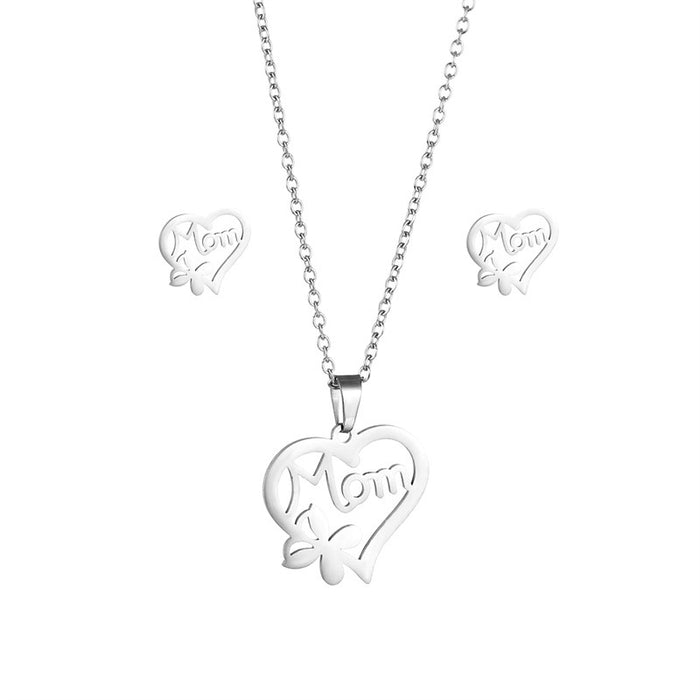 Wholesale stainless steel heart-shaped necklace JDC-NE-MingM006