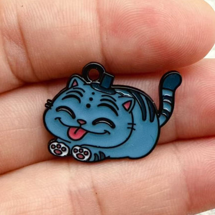 Wholesale 10pcs Cartoon Anime Oil Drip Alloy DIY Earrings,  Keychains,  and Pendants . . .