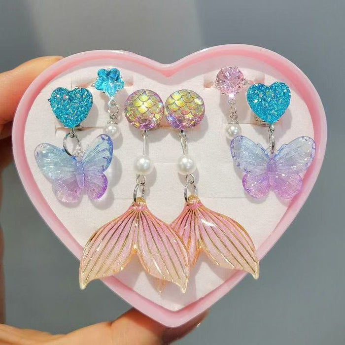 Wholesale Mermaid Ear Clip Ring Set