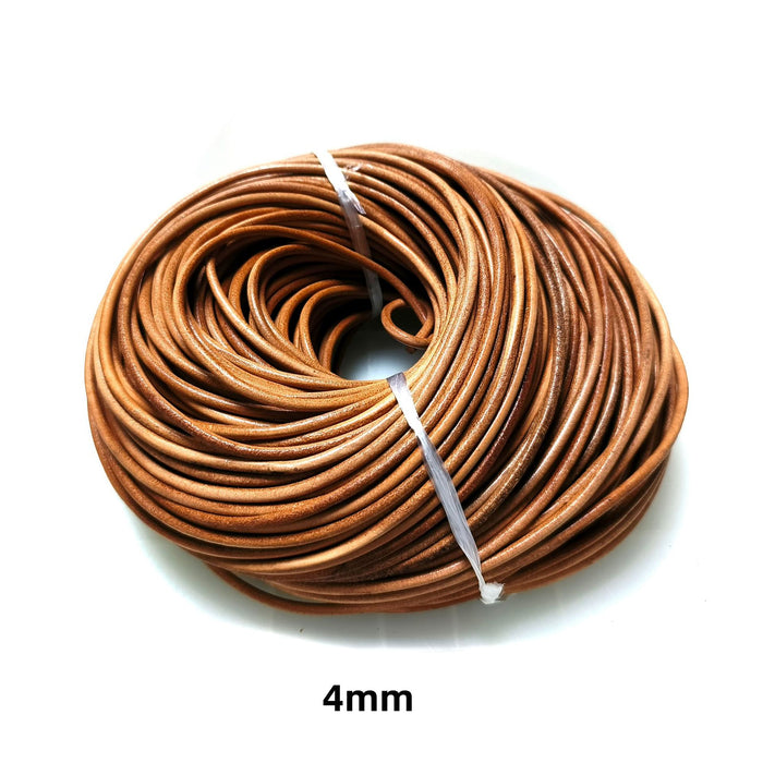 Wholesale 100pcs Round  Cowhide Rope Accessories Mobile Phone Case Leather Rope Braided Rope