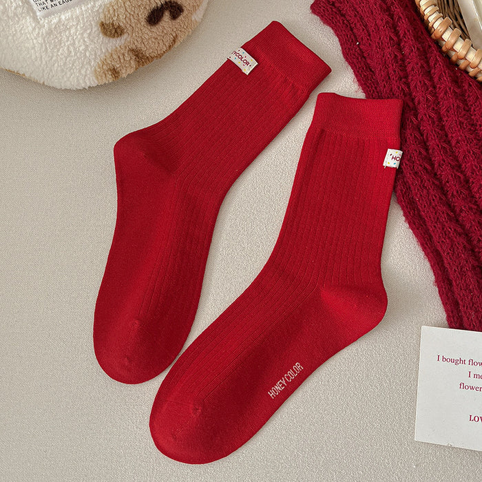 Wholesale Socks, mid tube socks, autumn cute cartoon cotton socks