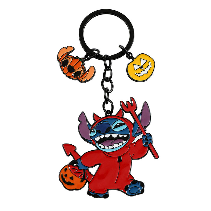 Wholesale Anime Halloween Stitch Keychain Alloy Pendant Fashion Cartoon Accessories Ornaments JDC-KC-BS005