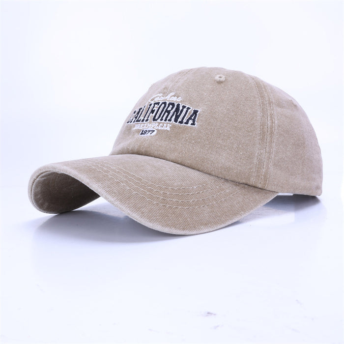 Wholesale New Fashionable Embroidered Letter Baseball Hat Spring/Summer Washed Cotton Sunshade Duck Tongue Hat