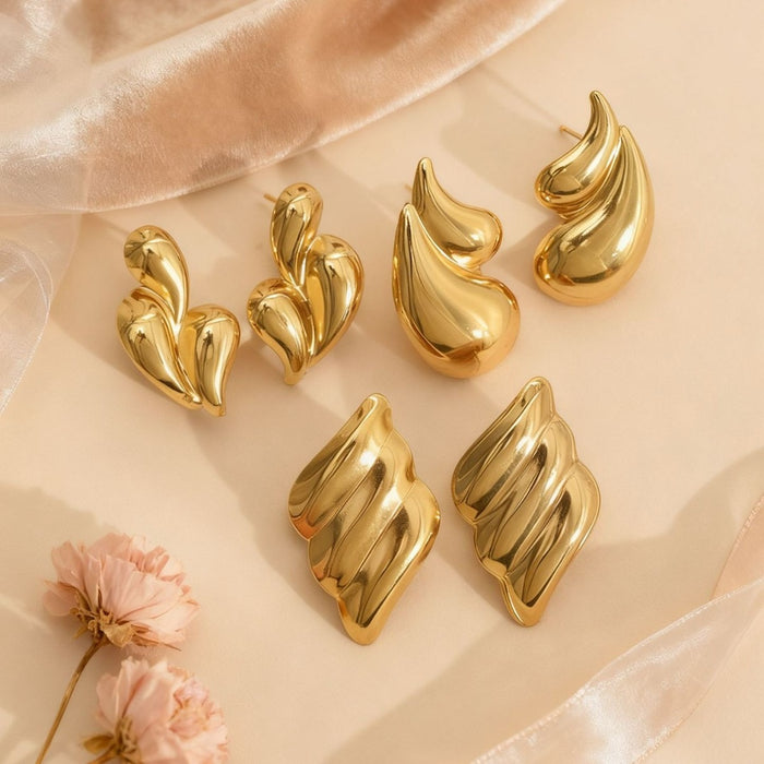 Wholesale Irregular Earrings Stainless Steel Temperament Geometric Earrings for Women