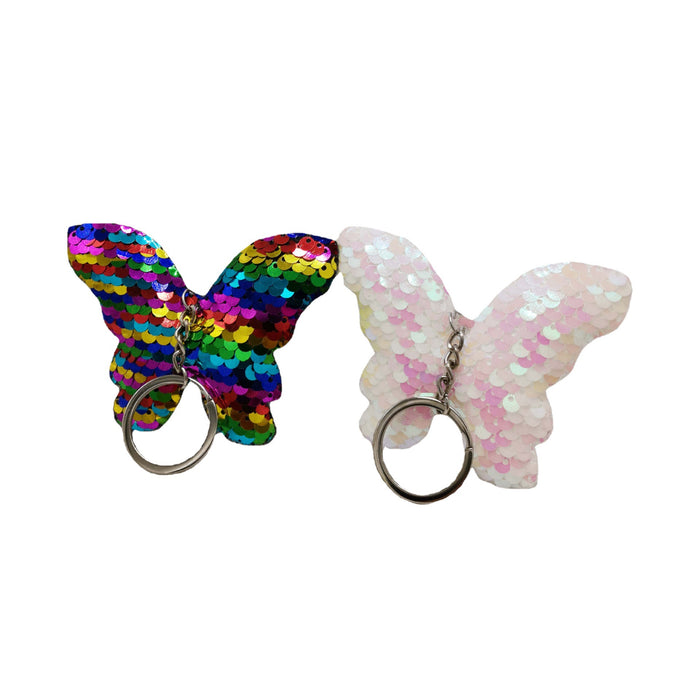 Wholesale Butterfly keychain, reflective bag pendant, car keychain