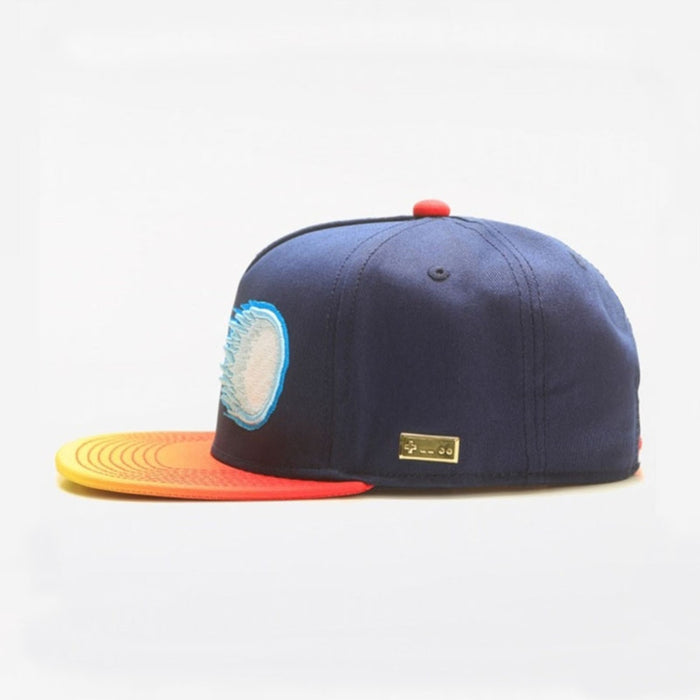 Wholesale Embroidered Hip Hop Hat Cartoon Qigong Wave Baseball Hat Adult Flat Edge Hat