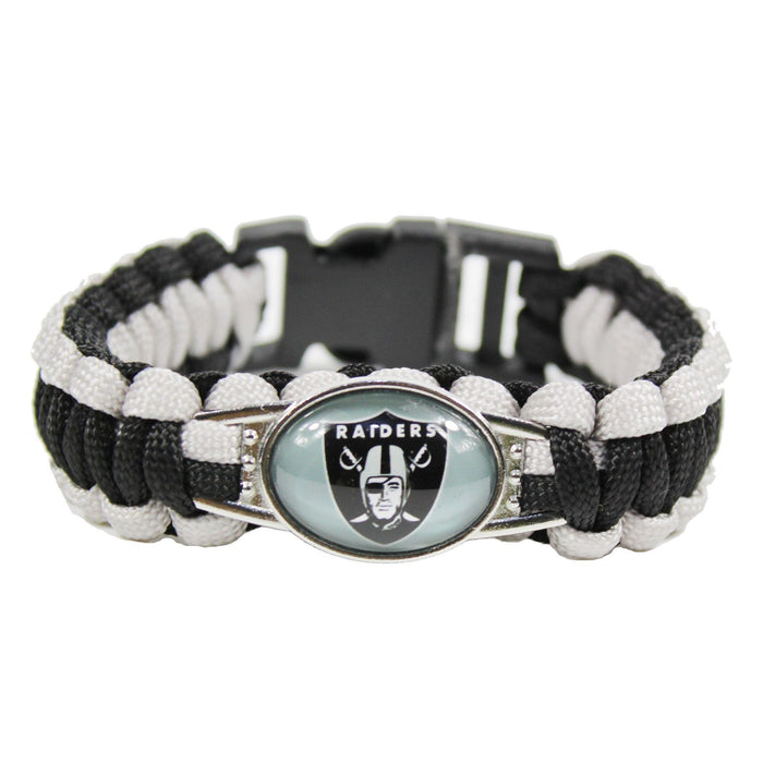 Wholesale  Football Team Woven Bracelet Outdoor Lifesaving Bracelet
