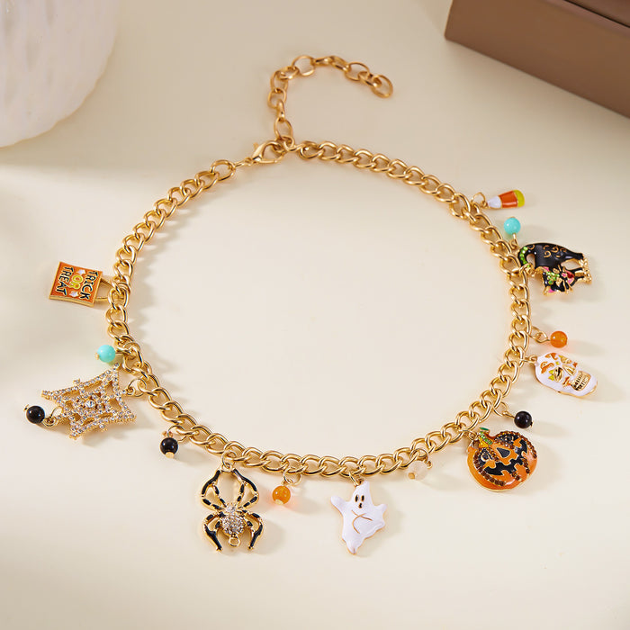 Wholesale Alloy Bracelet with Pumpkin Ghost Design Fashion Accessory Gift