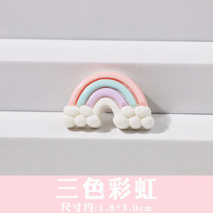 Wholesale Cartoon Clouds Rainbow Flower Bow Optional Shoe Buckle Accessories Removable Shoe Flower Decorative Buckle