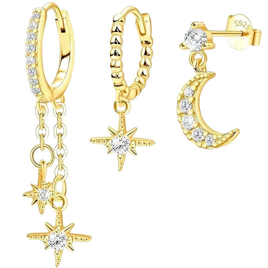 Wholesale Gold plated laminated smooth ear loops, simple and niche garden loops, circular ear buckles, personalized temperament, earrings, and plain earrings