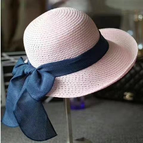 Wholesale Grass hat, sun protection, large eave, versatile sun hat, sun protection, beach hat, top hat, folding top hat