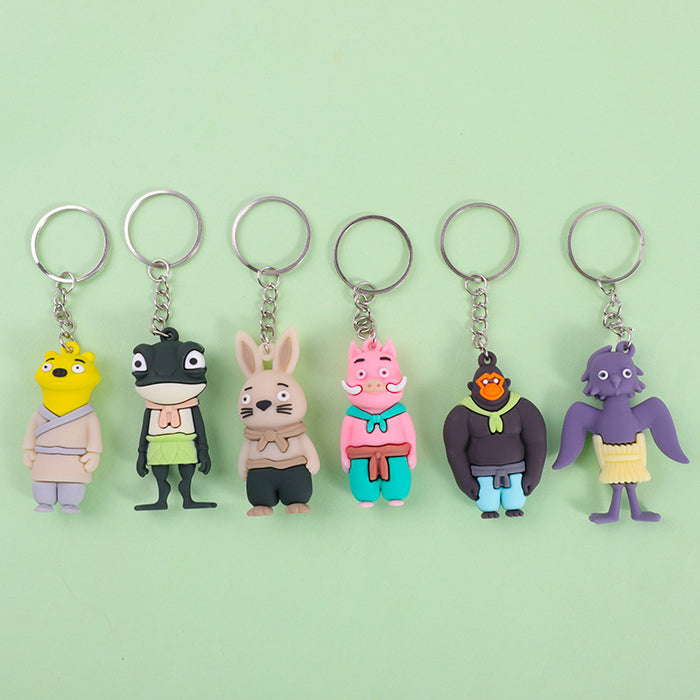 Wholesale Soft Rubber Doll Car Pendant Keychain