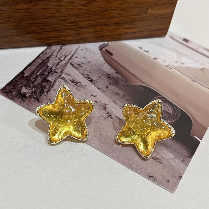 Wholesale Star Earclip Women's No Ear Hole Earrings New Small Design Earrings