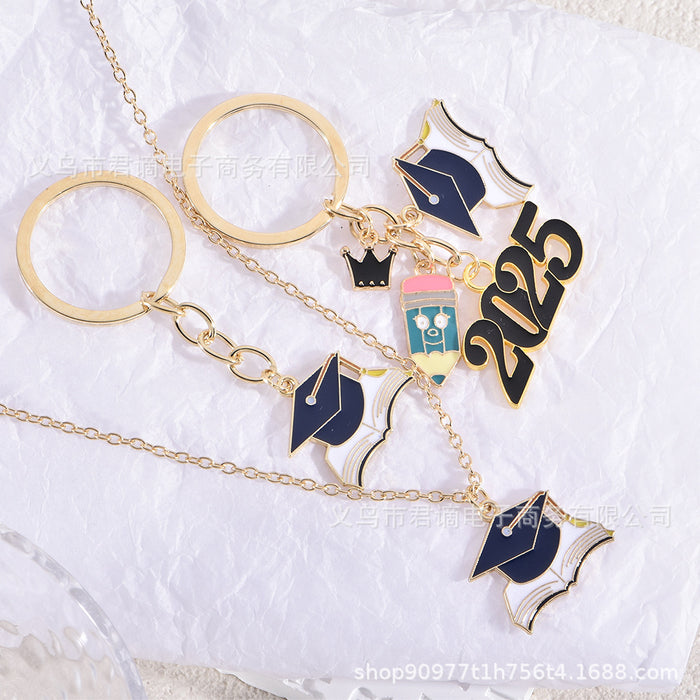 Wholesale Doctor Cap Keychain Student Souvenir Creative Personality Bag Pendant