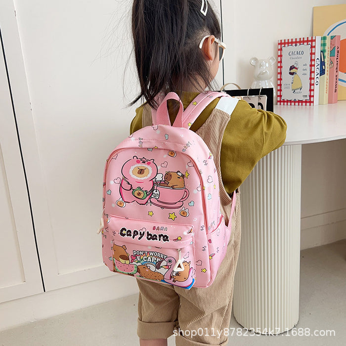 Wholesale Children' s cute cartoon print backpack