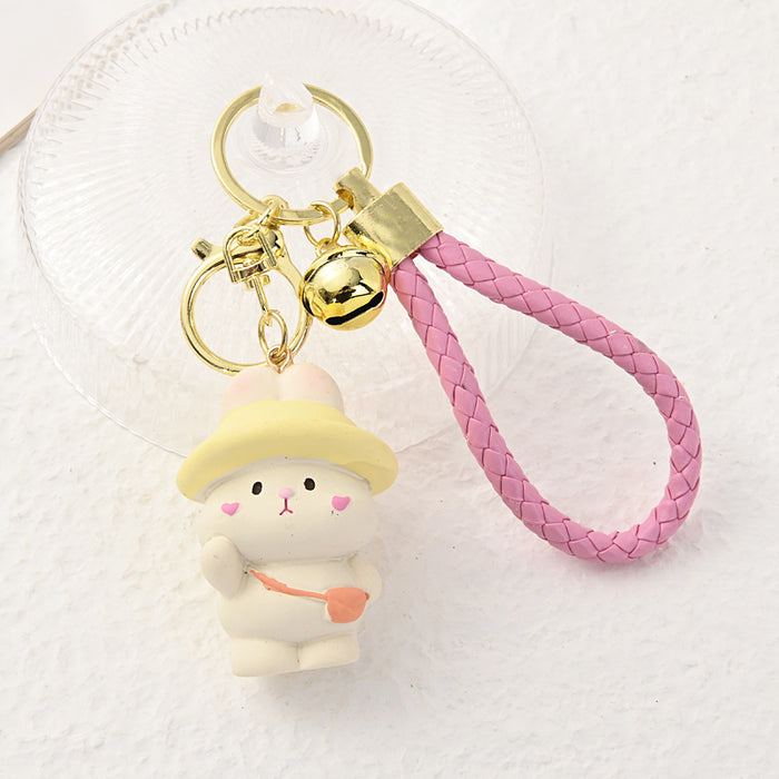 Wholesale Resin figurine keychain pendant