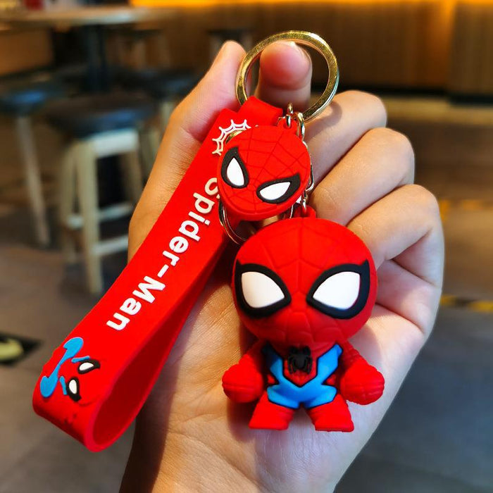Wholesale Silicone doll keychain, internet famous car key pendant, creative bag decoration