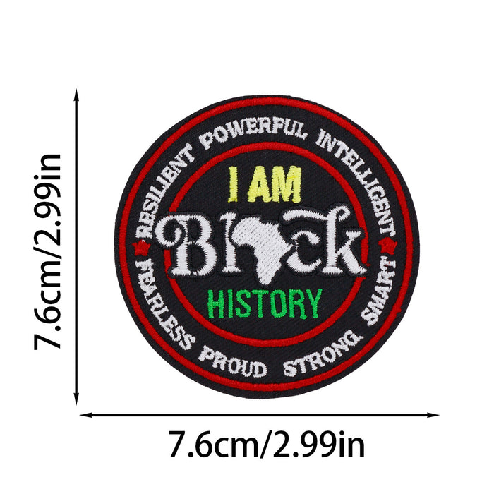 Wholesale Black Girl Embroidered Cloth DIY Patches
