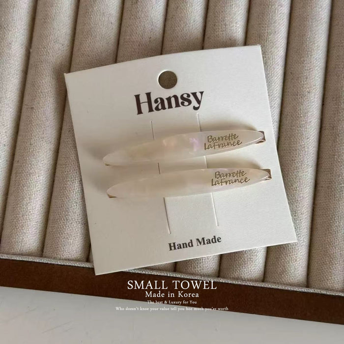 Wholesale High end hair clip with side bangs, broken hair, straight clip headband, temperament hair clip